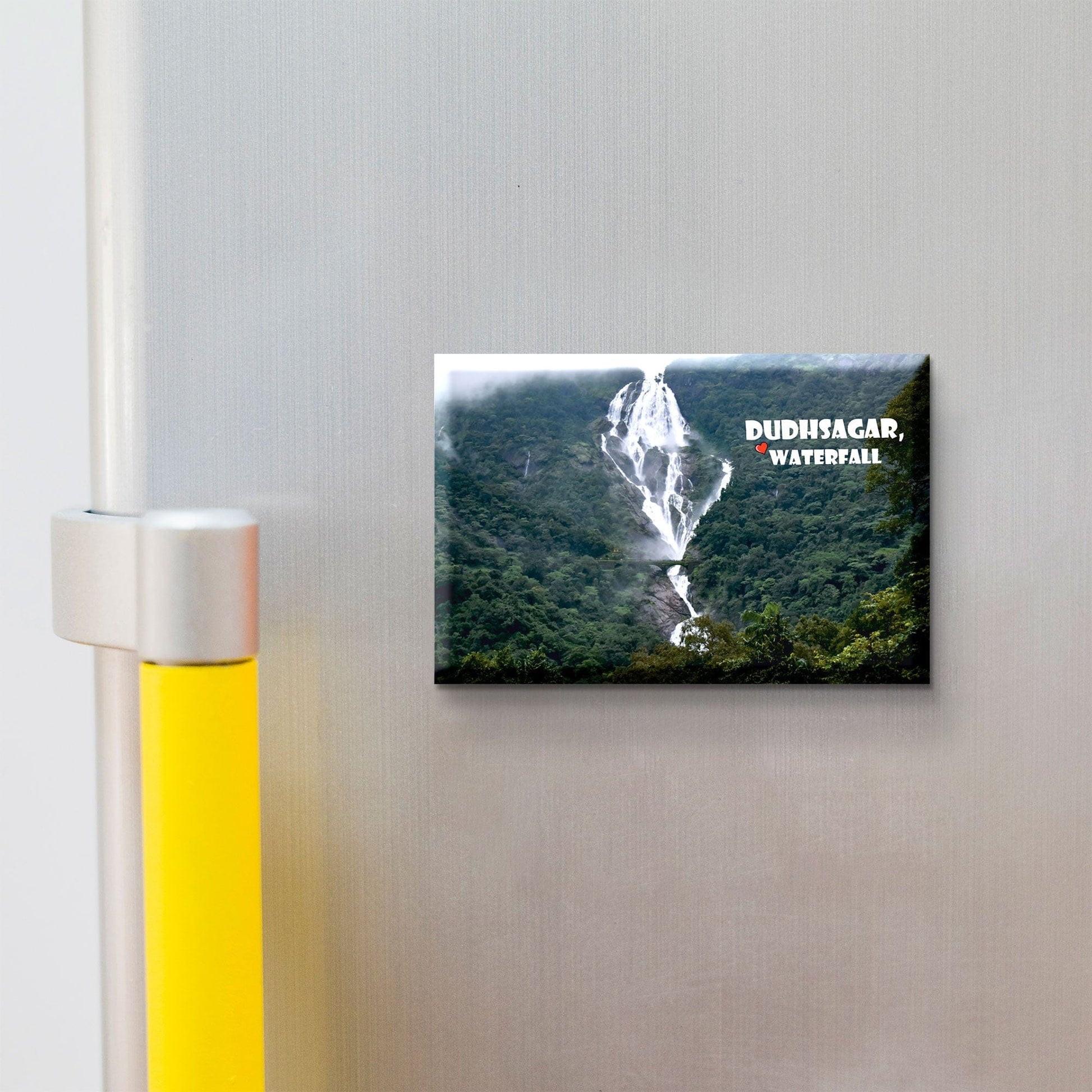 Nivaraprint Souvenir Wooden Fridge Magnet | Dudhsagar, Waterfall