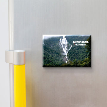 Nivaraprint Souvenir Wooden Fridge Magnet | Dudhsagar, Waterfall