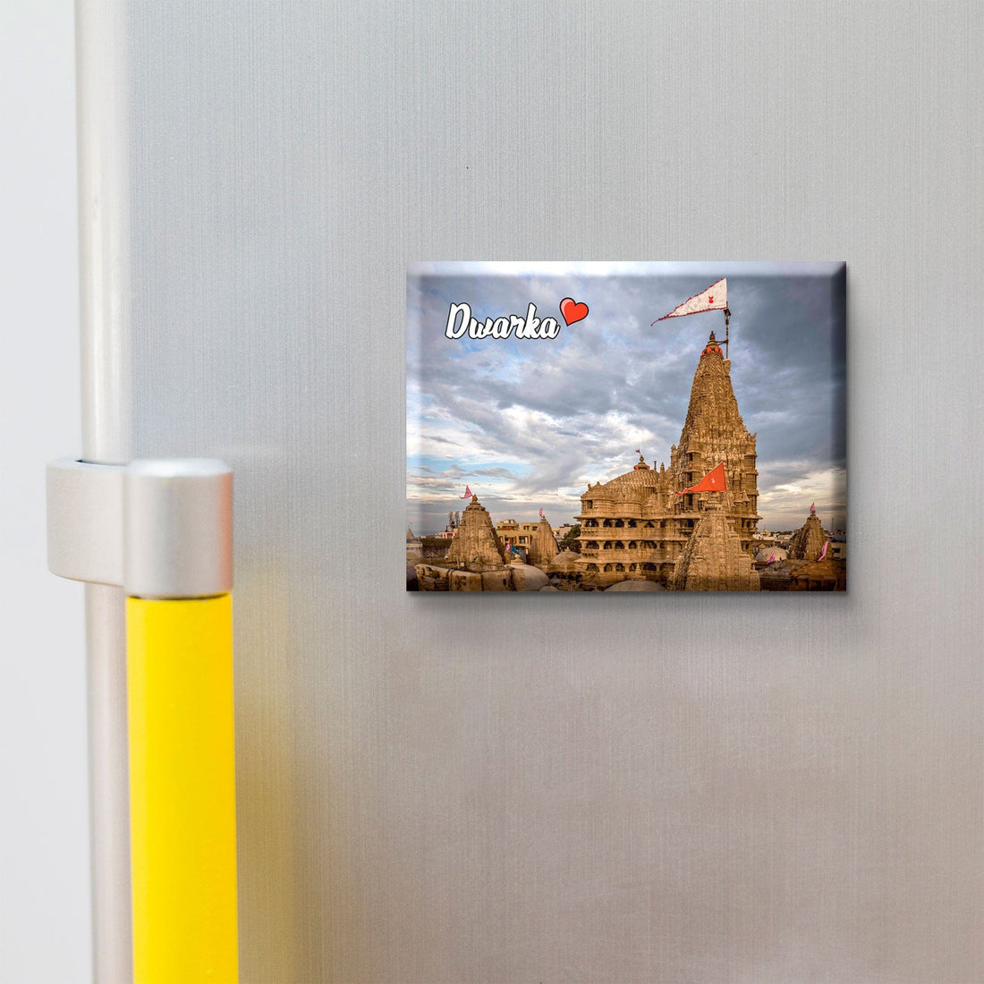 Nivaraprint Souvenir Wooden Fridge Magnet | Dwarka