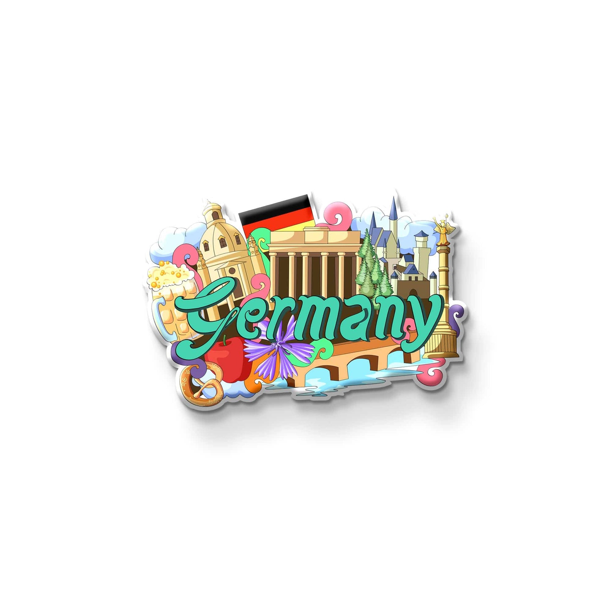 Nivaraprint Souvenir Wooden Fridge Magnet | Germany