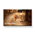 Nivaraprint Souvenir Wooden Fridge Magnet | Gir National Park