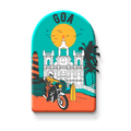Nivaraprint Souvenir Wooden Fridge Magnet | Goa