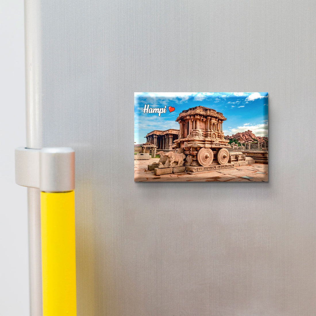 Nivaraprint Souvenir Wooden Fridge Magnet | Hampi