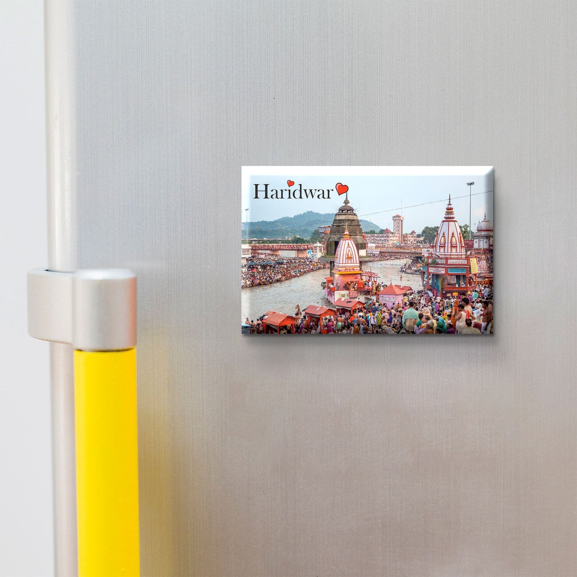 Nivaraprint Souvenir Wooden Fridge Magnet | Haridwar
