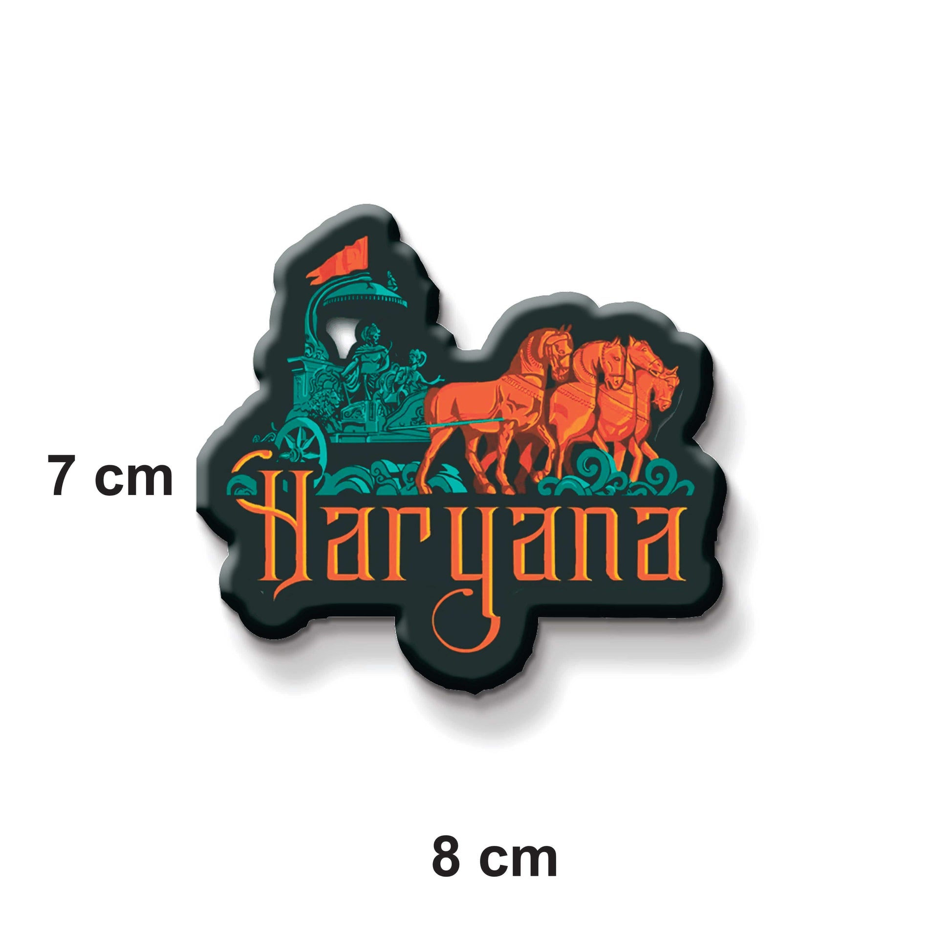 Nivaraprint Souvenir Wooden Fridge Magnet | Haryana