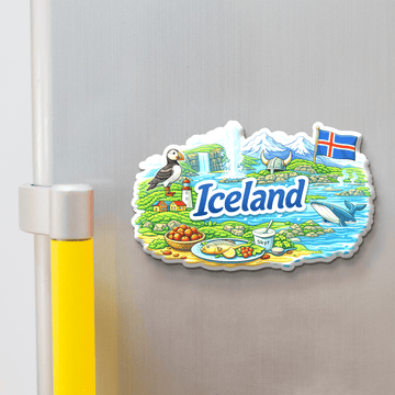 Nivaraprint Souvenir Wooden Fridge Magnet | Iceland