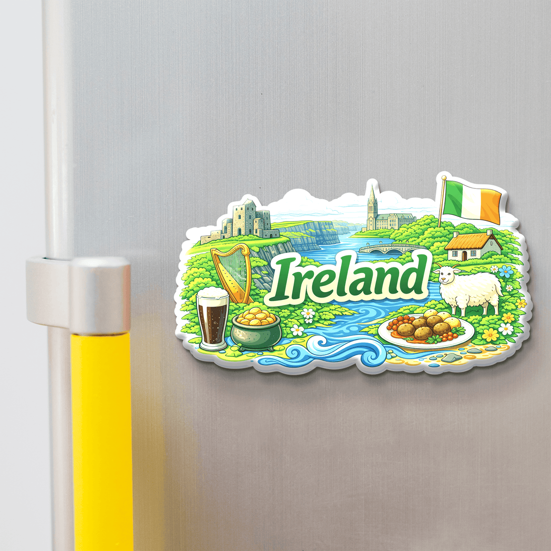 Nivaraprint Souvenir Wooden Fridge Magnet | Ireland