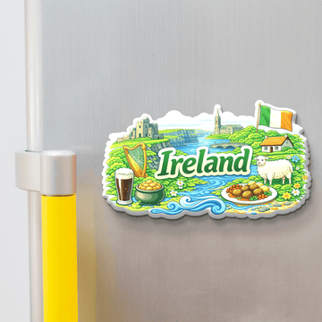 Nivaraprint Souvenir Wooden Fridge Magnet | Ireland