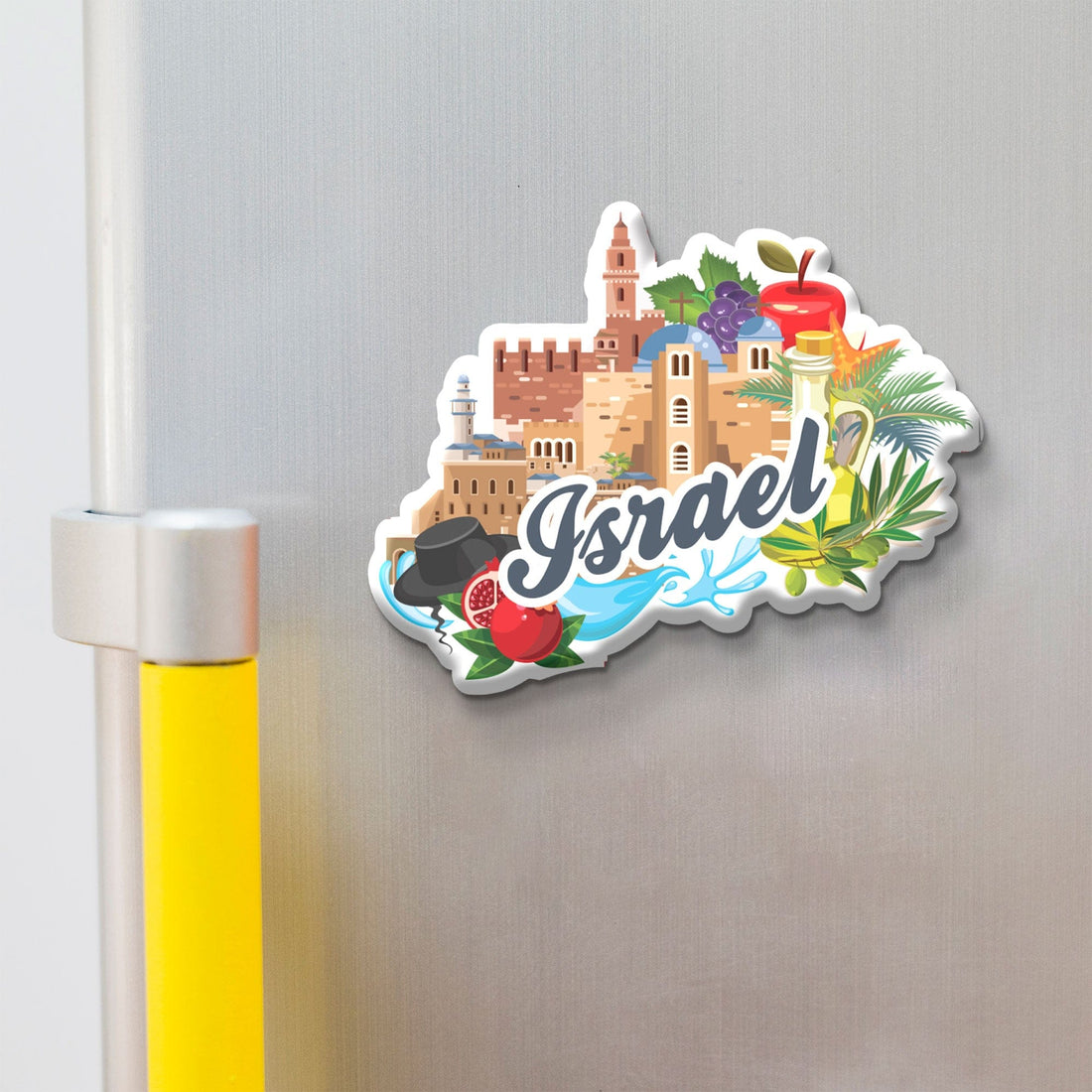 Nivaraprint Souvenir Wooden Fridge Magnet | Israel