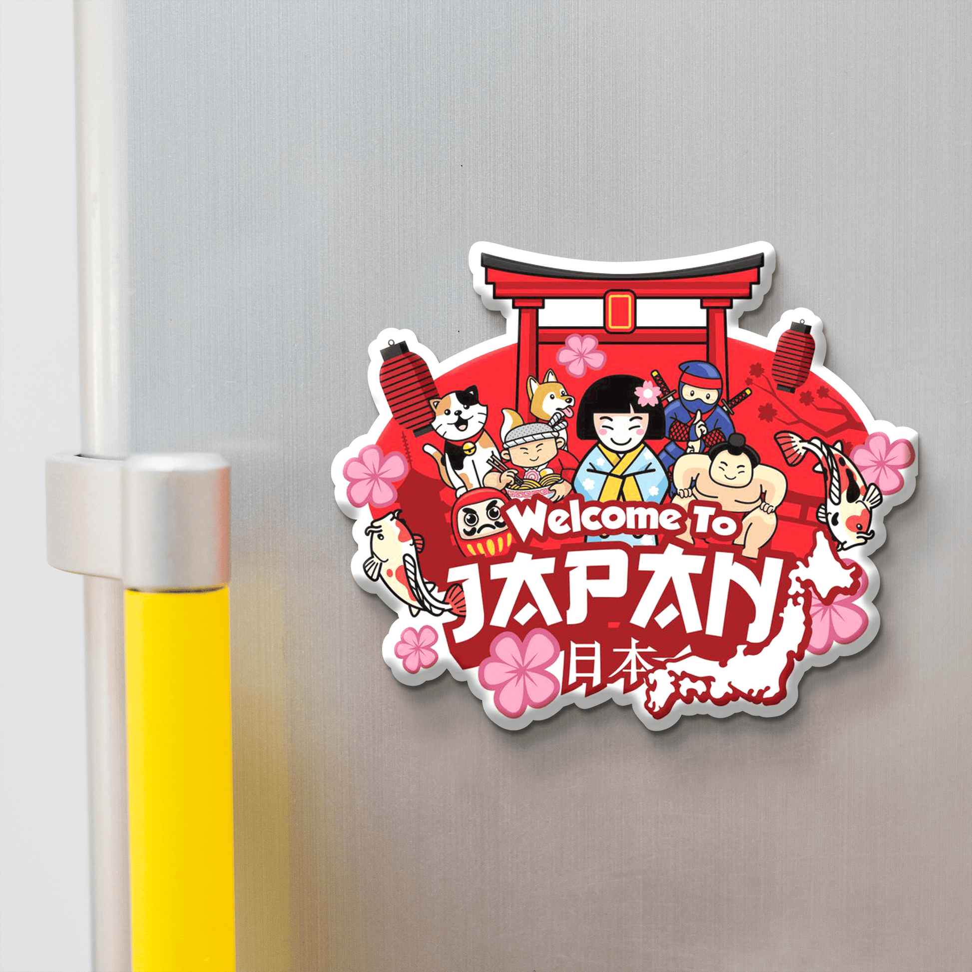Nivaraprint Souvenir Wooden Fridge Magnet | JAPAN