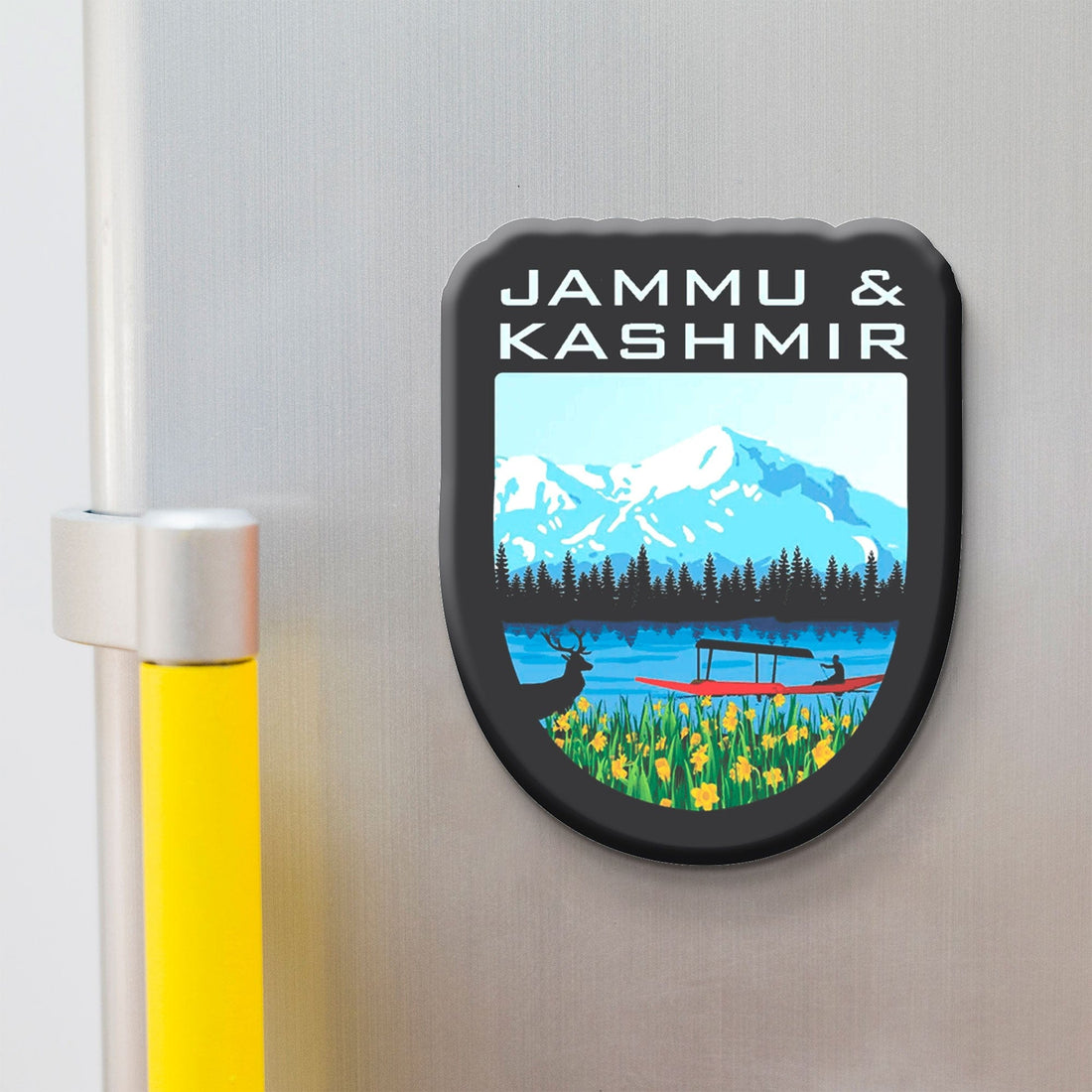 Nivaraprint Souvenir Wooden Fridge Magnet | Jammu & Kashmir
