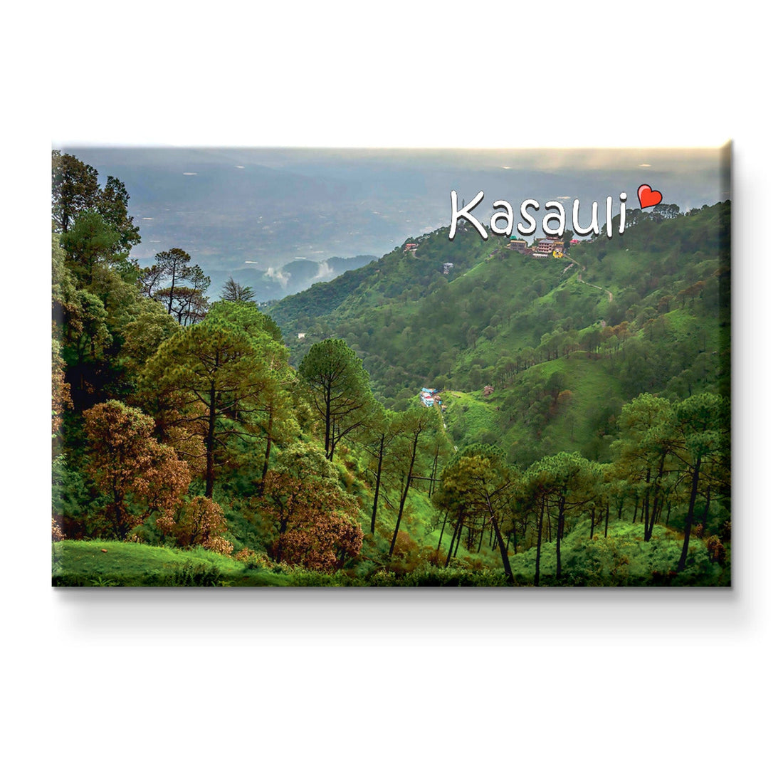 Nivaraprint Souvenir Wooden Fridge Magnet | Kasauli
