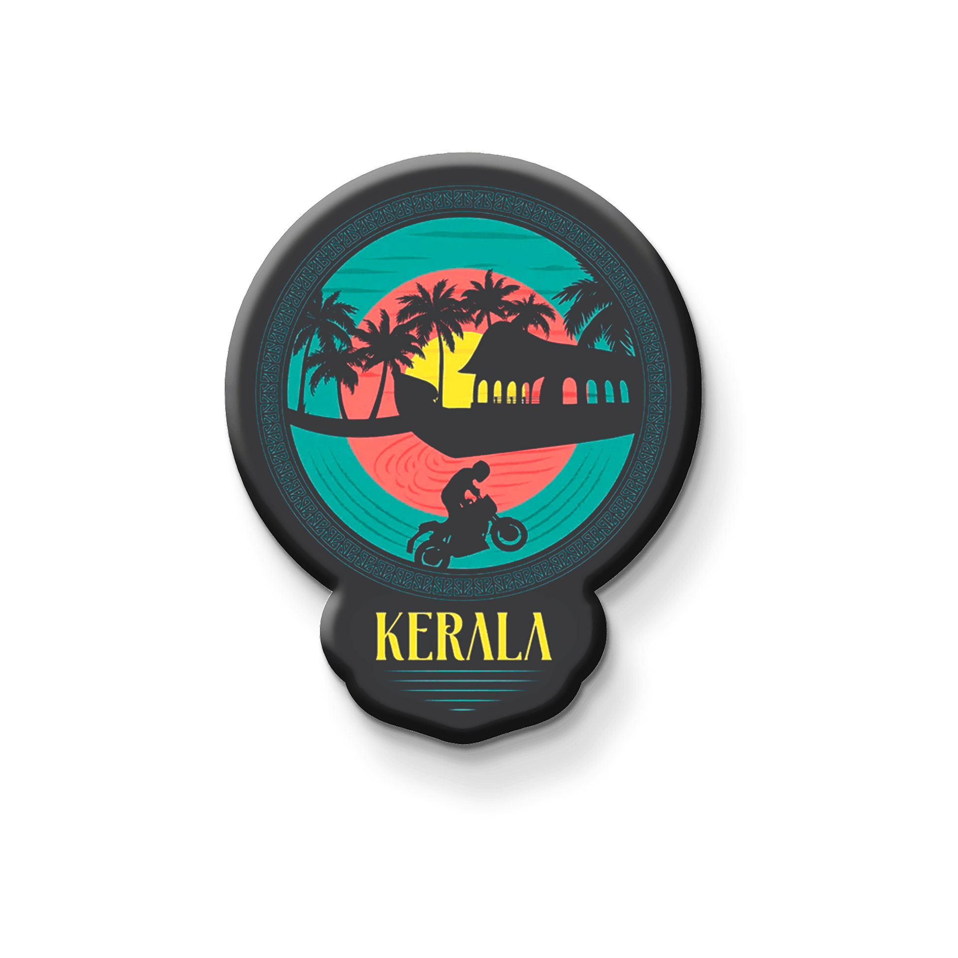 Nivaraprint Souvenir Wooden Fridge Magnet | Kerala