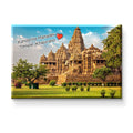 Nivaraprint Souvenir Wooden Fridge Magnet | Khajuraho- Kandariya Mahadev Temple