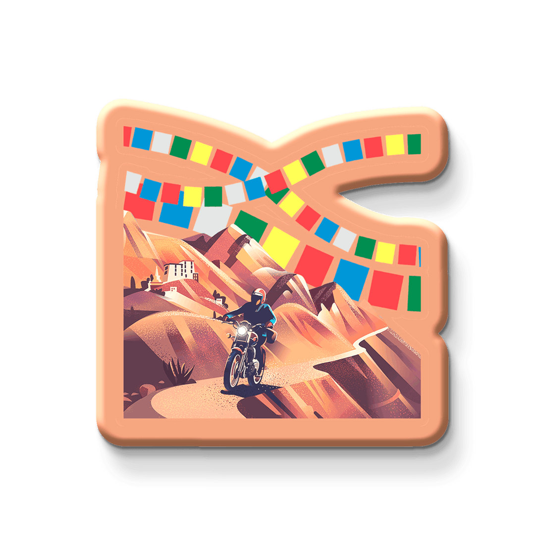 Nivaraprint Souvenir Wooden Fridge Magnet | Ladakh01