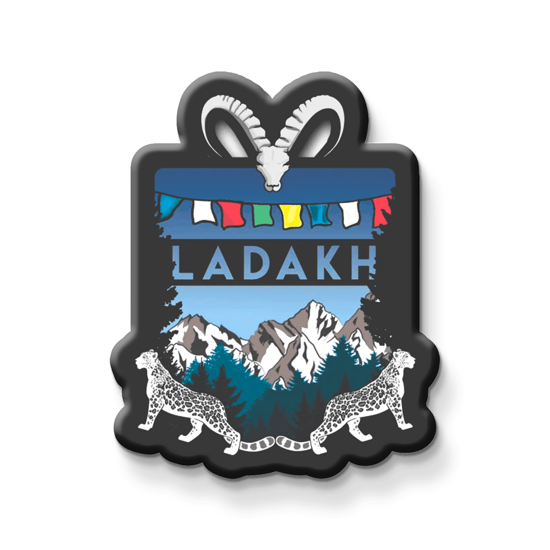 Nivaraprint Souvenir Wooden Fridge Magnet | Ladakh02