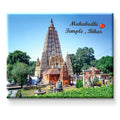 Nivaraprint Souvenir Wooden Fridge Magnet | Mahabodhi Temple, Bihar