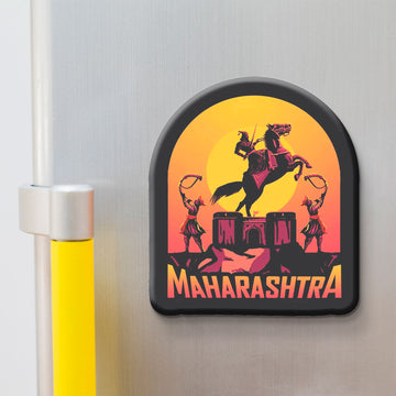 Nivaraprint Souvenir Wooden Fridge Magnet | Maharashtra