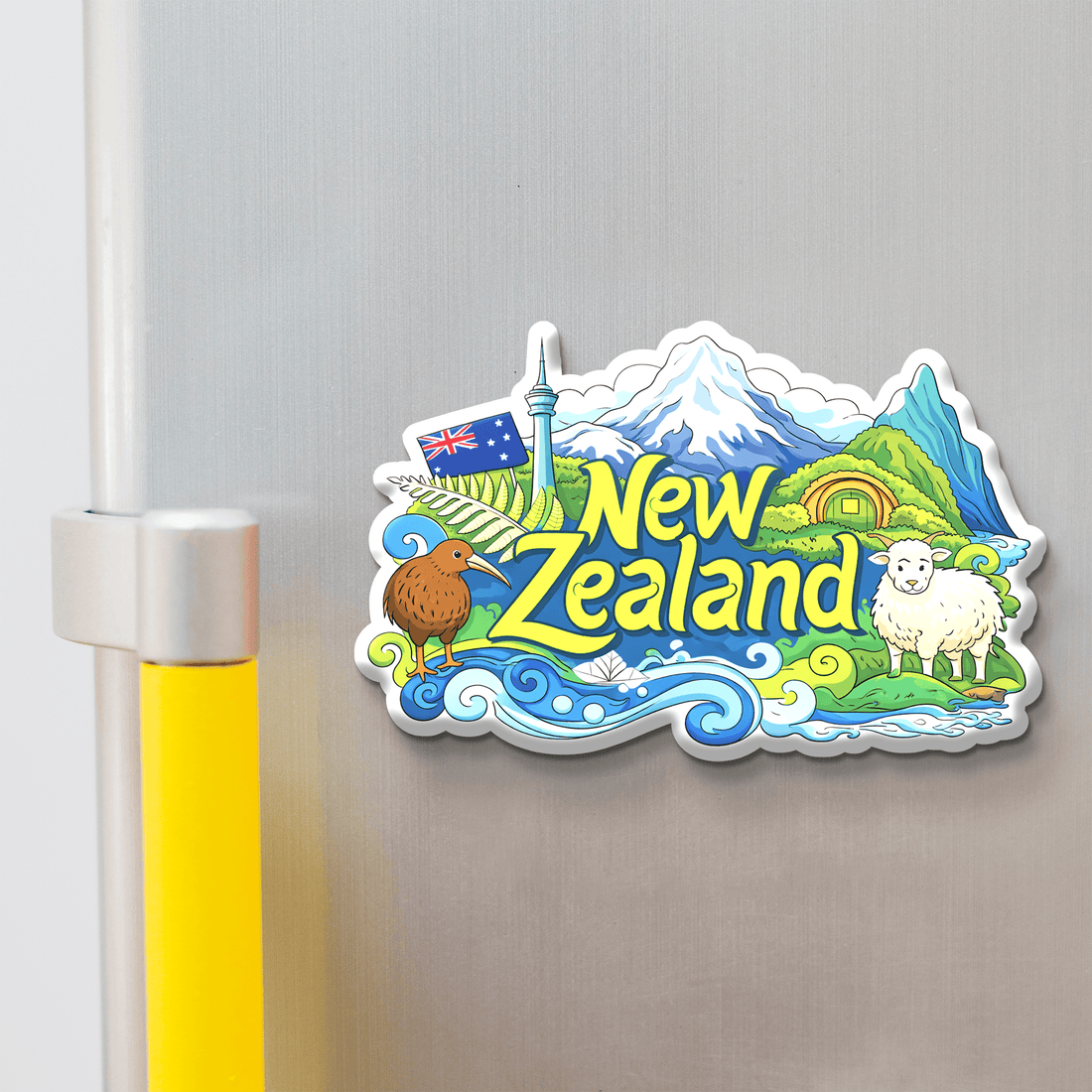 Nivaraprint Souvenir Wooden Fridge Magnet | New Zealand