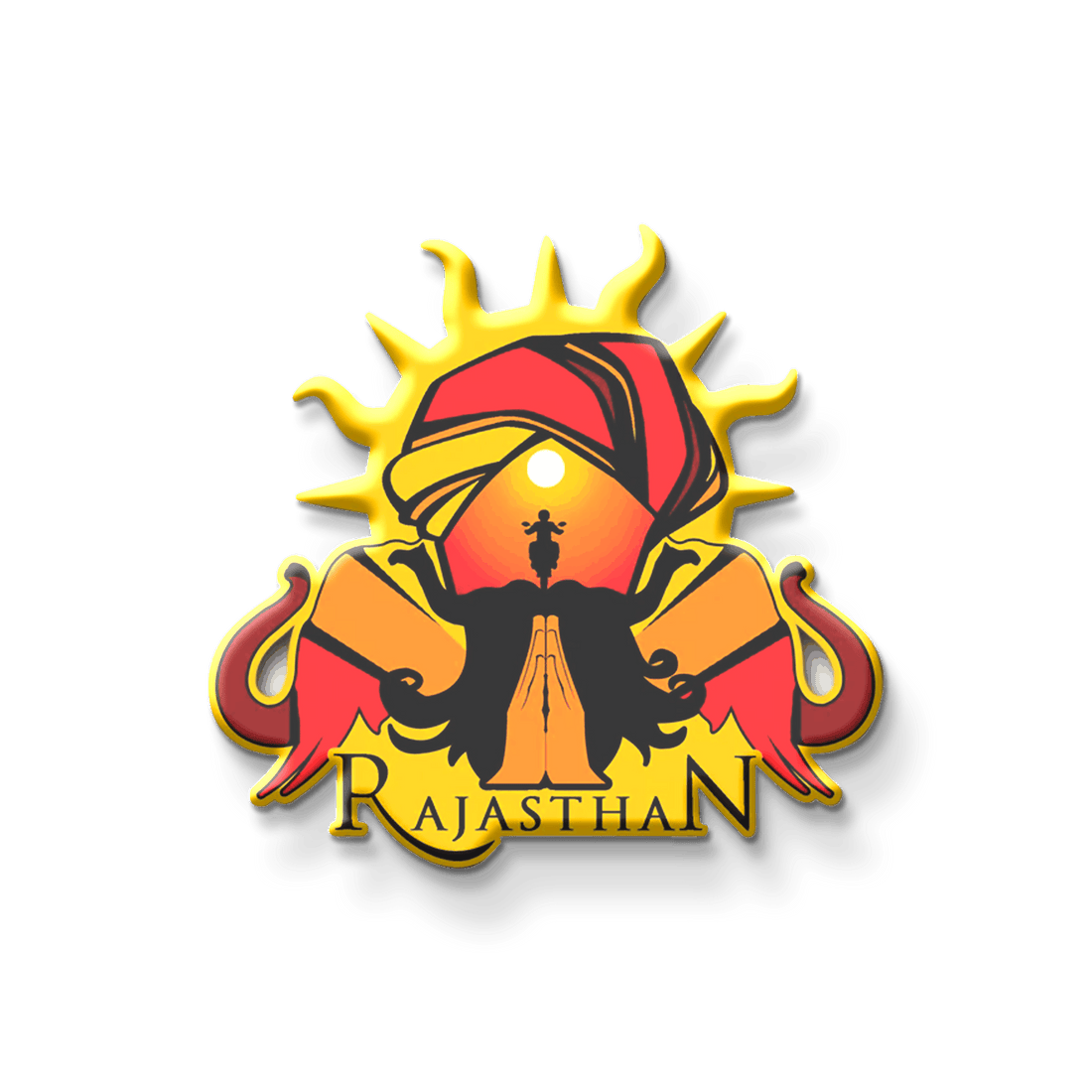 Nivaraprint Souvenir Wooden Fridge Magnet | Rajasthan