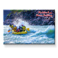 Nivaraprint Souvenir Wooden Fridge Magnet | River Rafting -Rishikesh