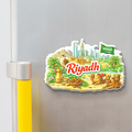 Nivaraprint Souvenir Wooden Fridge Magnet | Riyadh
