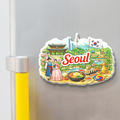 Nivaraprint Souvenir Wooden Fridge Magnet | Seoul