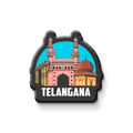 Nivaraprint Souvenir Wooden Fridge Magnet | Telangana