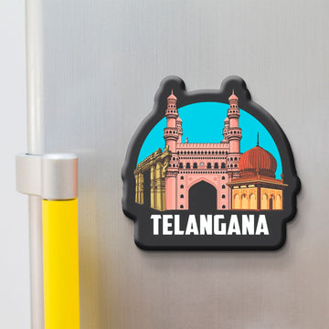 Nivaraprint Souvenir Wooden Fridge Magnet | Telangana