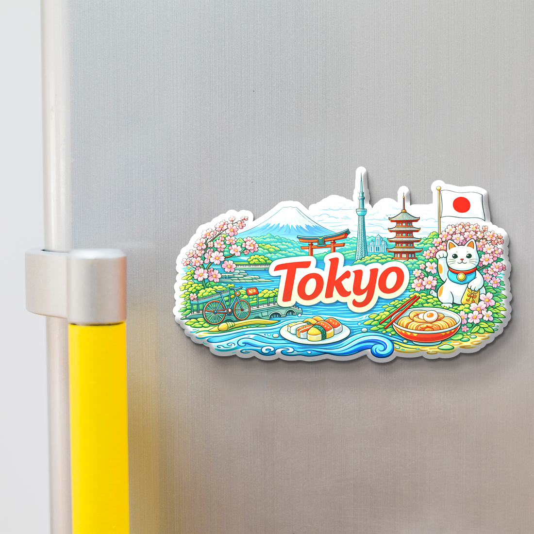 Nivaraprint Souvenir Wooden Fridge Magnet | Tokyo