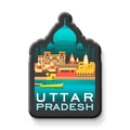 Nivaraprint Souvenir Wooden Fridge Magnet | Uttar Pradesh
