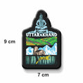 Nivaraprint Souvenir Wooden Fridge Magnet | Uttarakhand