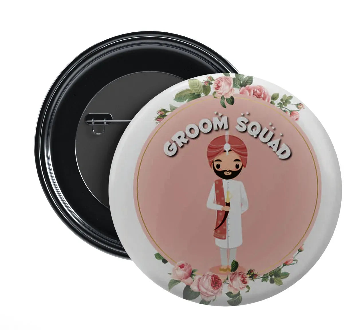 Nivaraprint Wedding Badges | Team Groom | Design 8