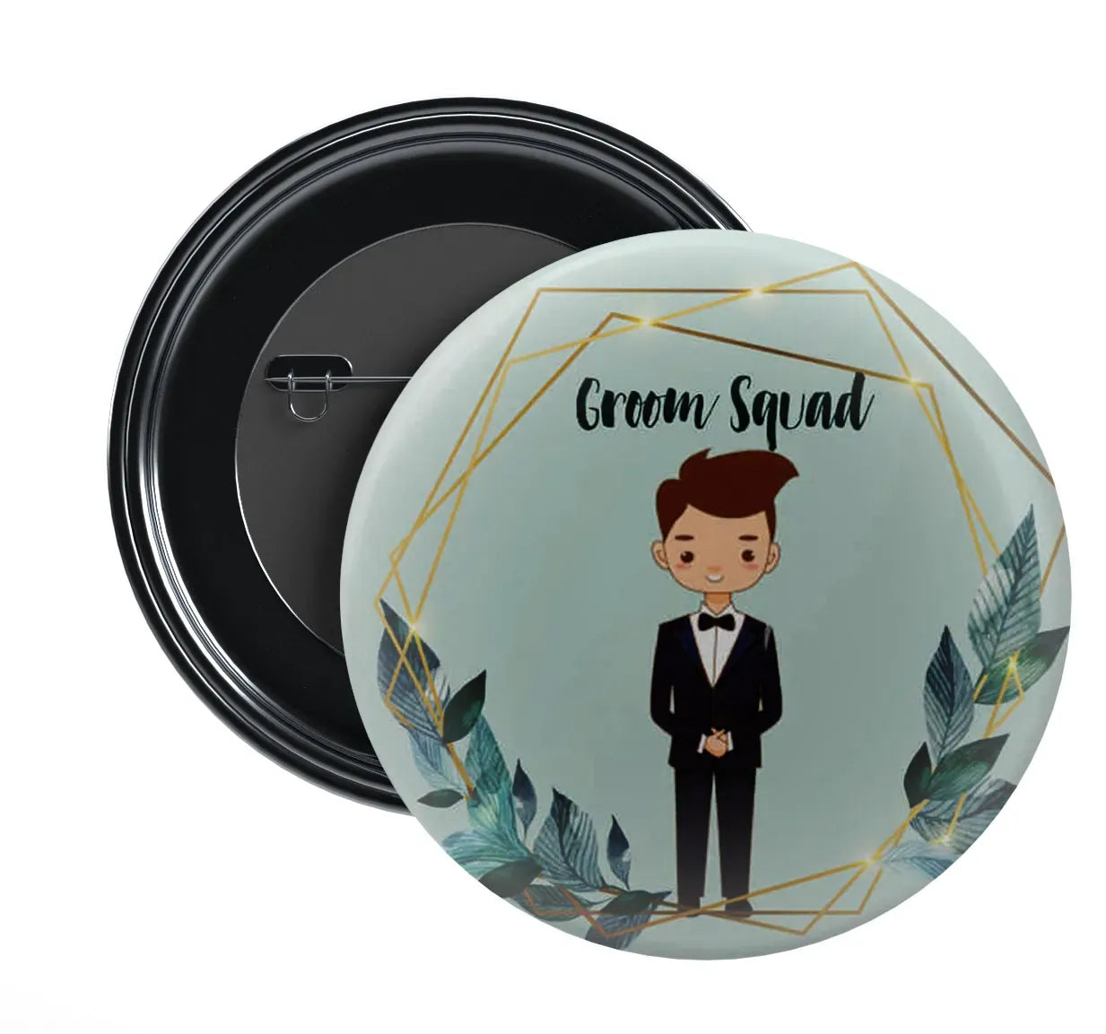 Nivaraprint Wedding Badges | Team Groom | Design 9