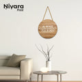 Nivaraprint Wooden Wall Hanging for Home Decoration | ALL BEACUSE two people FALL IN LOVE