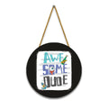 Nivaraprint Wooden Wall Hanging for Home Decoration | AWE SOME DUDE