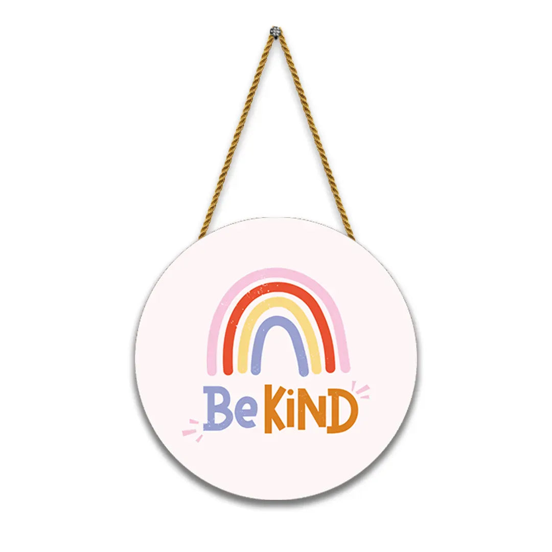 Nivaraprint Wooden Wall Hanging for Home Decoration | Be Kind
