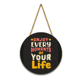 Nivaraprint Wooden Wall Hanging for Home Decoration | Enjoy Every Moments of Your Life