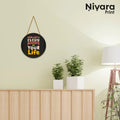 Nivaraprint Wooden Wall Hanging for Home Decoration | Enjoy Every Moments of Your Life