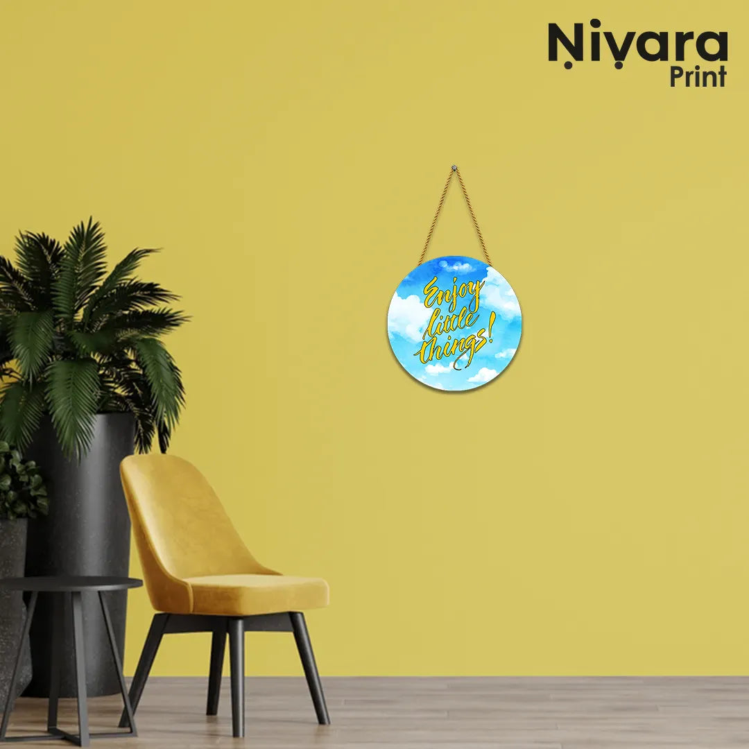 Nivaraprint Wooden Wall Hanging for Home Decoration | Enjoy little Things!