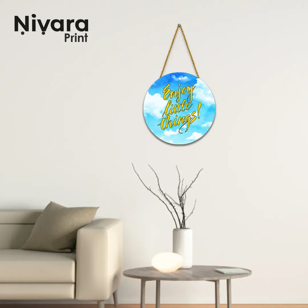 Nivaraprint Wooden Wall Hanging for Home Decoration | Enjoy little Things!