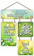 Nivaraprint Wooden Wall Hanging for Home Decoration | Enjoy the little things!!