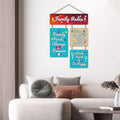 Nivaraprint Wooden Wall Hanging for Home Decoration | Family Rules