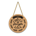 Nivaraprint Wooden Wall Hanging for Home Decoration | Family a circle of strength & love