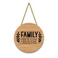 Nivaraprint Wooden Wall Hanging for Home Decoration | Family a little bit of crazy a little bit of loud a whole lot of love