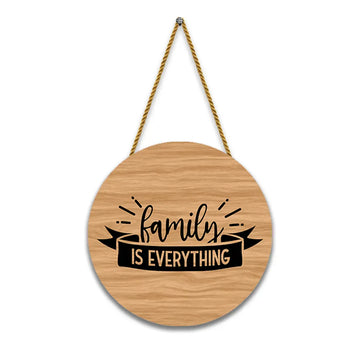 Nivaraprint Wooden Wall Hanging for Home Decoration | Family is Everything