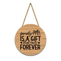Nivaraprint Wooden Wall Hanging for Home Decoration | Family is a gift that lasts forever