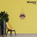 Nivaraprint Wooden Wall Hanging for Home Decoration | Family where life begins & love never ends