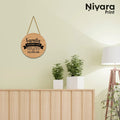 Nivaraprint Wooden Wall Hanging for Home Decoration | Family where life begins & love never ends