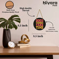 Nivaraprint Wooden Wall Hanging for Home Decoration | GOOD THINGS TAKE TIME